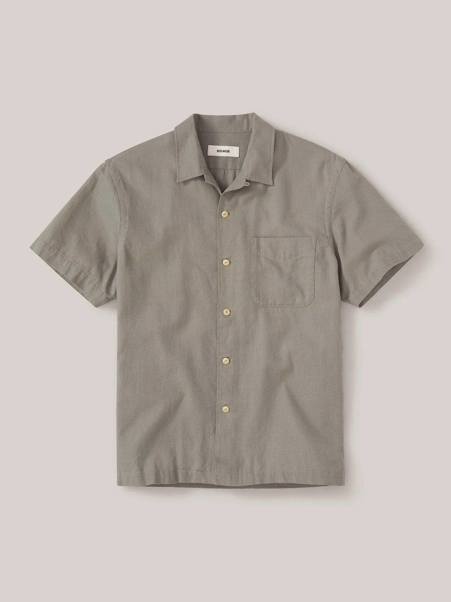 Reserve Palm Cotton Short Sleeve Vintage Camp Shirt