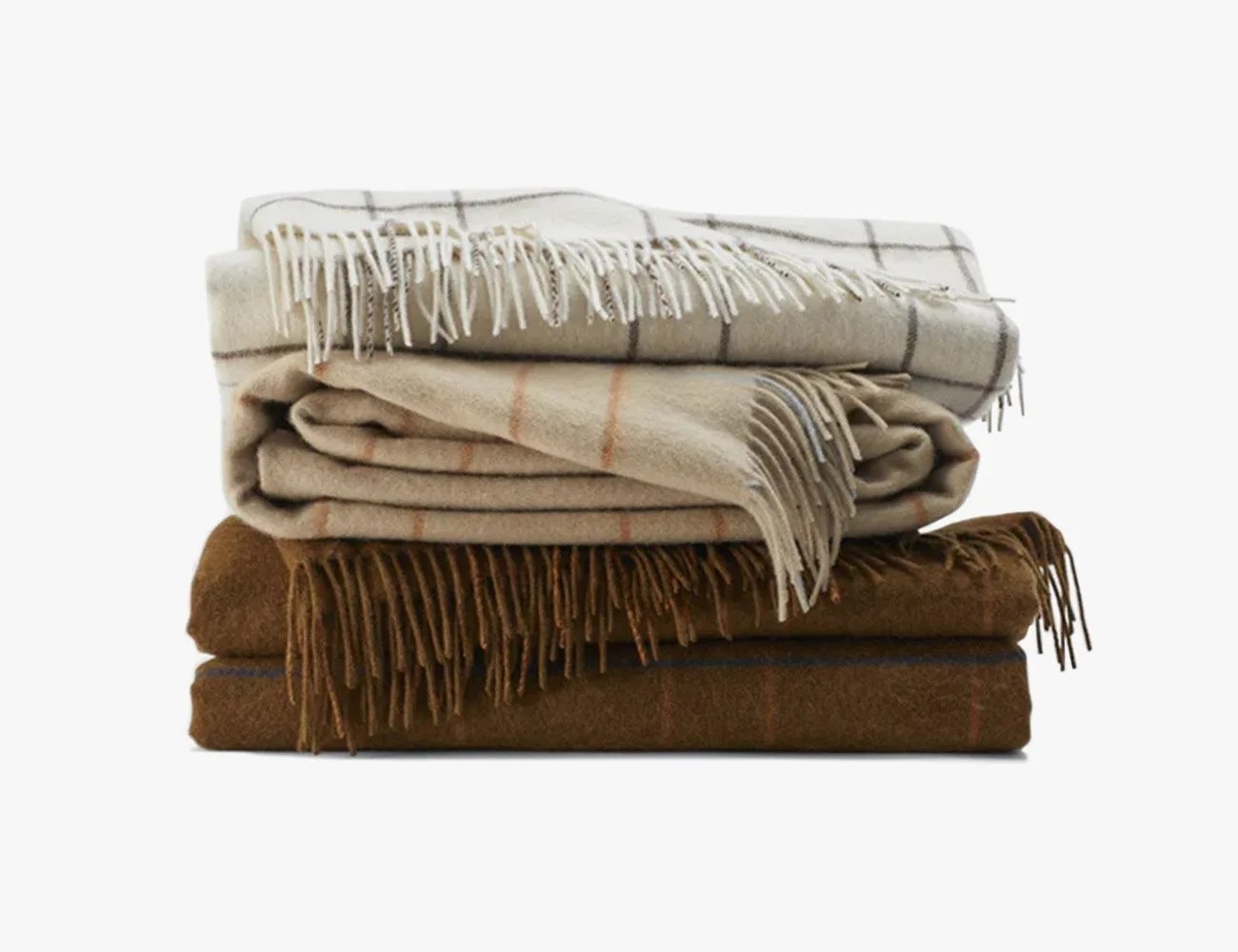 Casper Pinstripe Plaid Throw