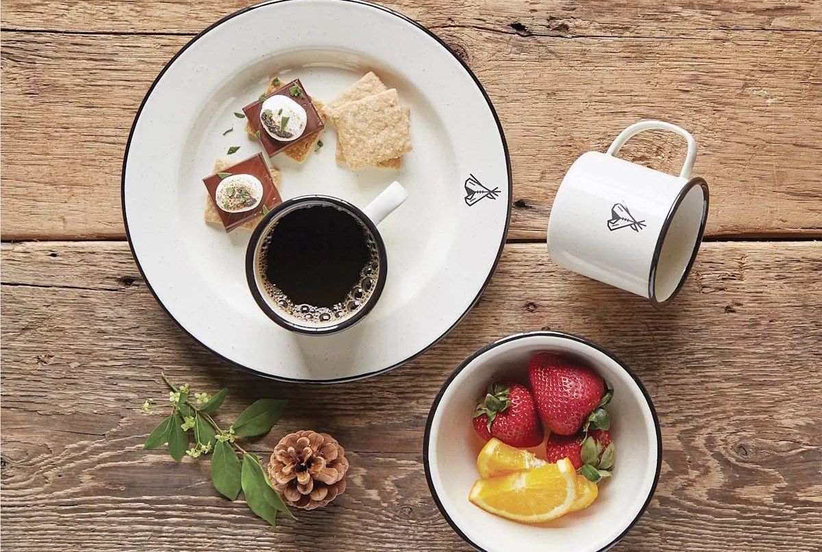 pendleton camp enamelware set camp ivory