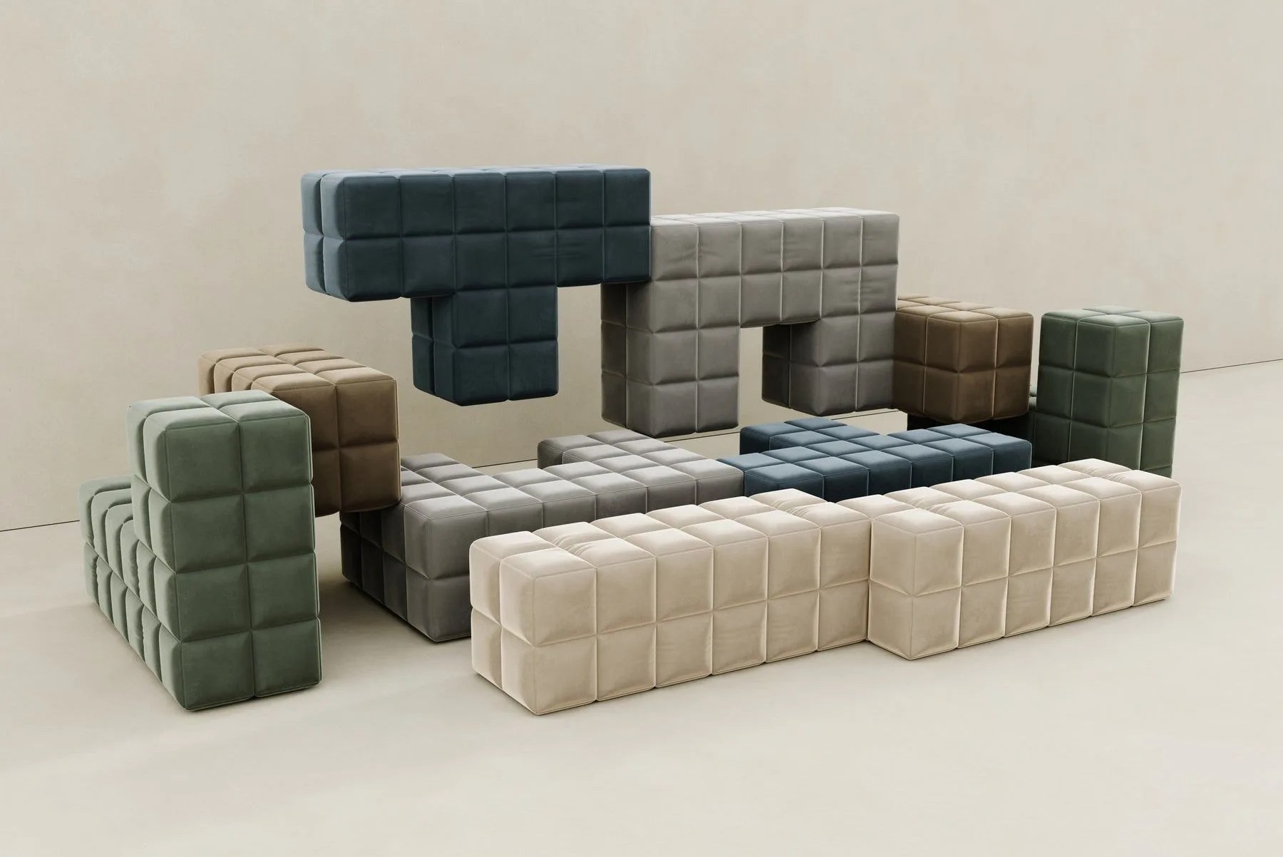 sara hayat the tetris sofa