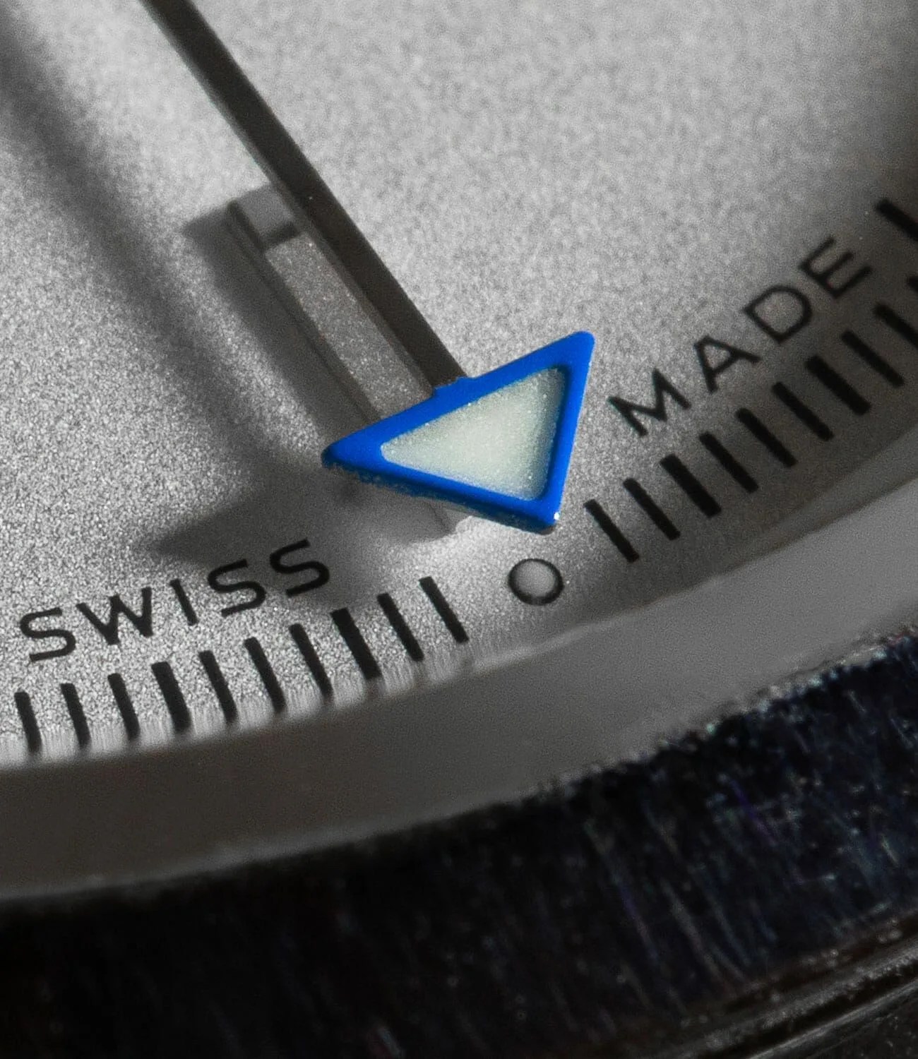 swiss made watch macro shot