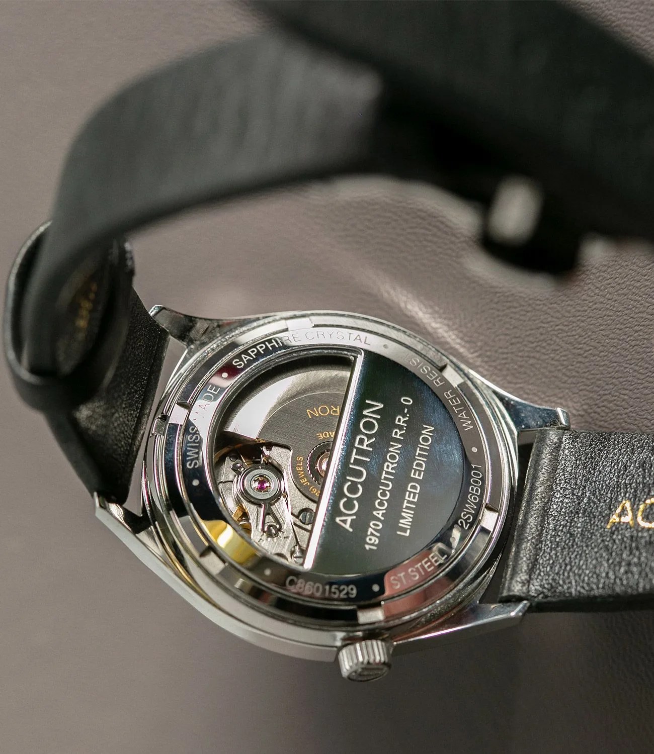 accutron watch back