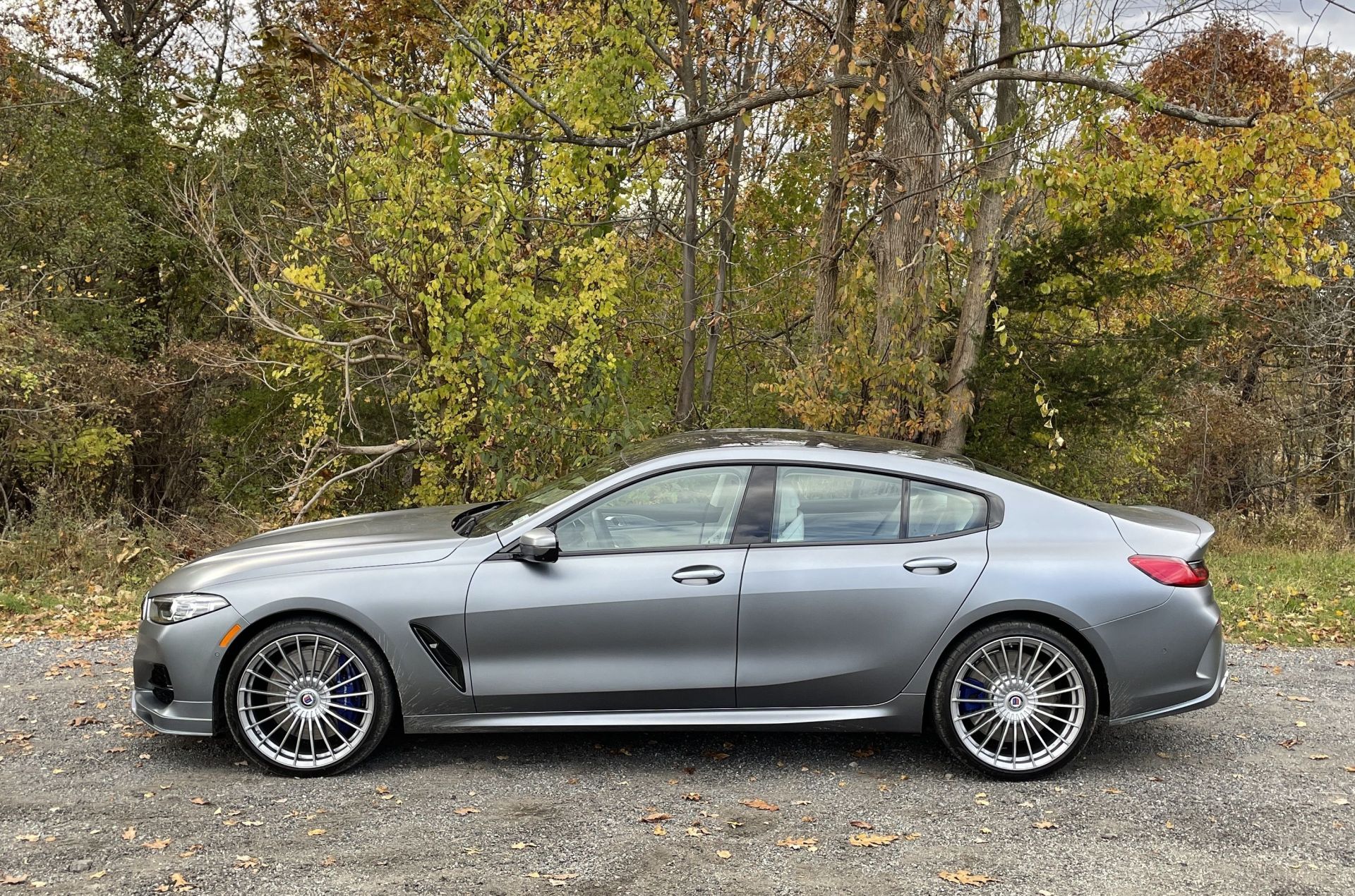 bmw alpina b8 gran coupe in matte gray