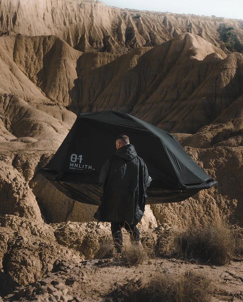 exod monolith black outdoor camping tent