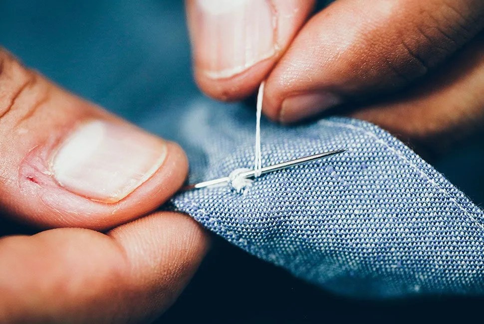 sew button