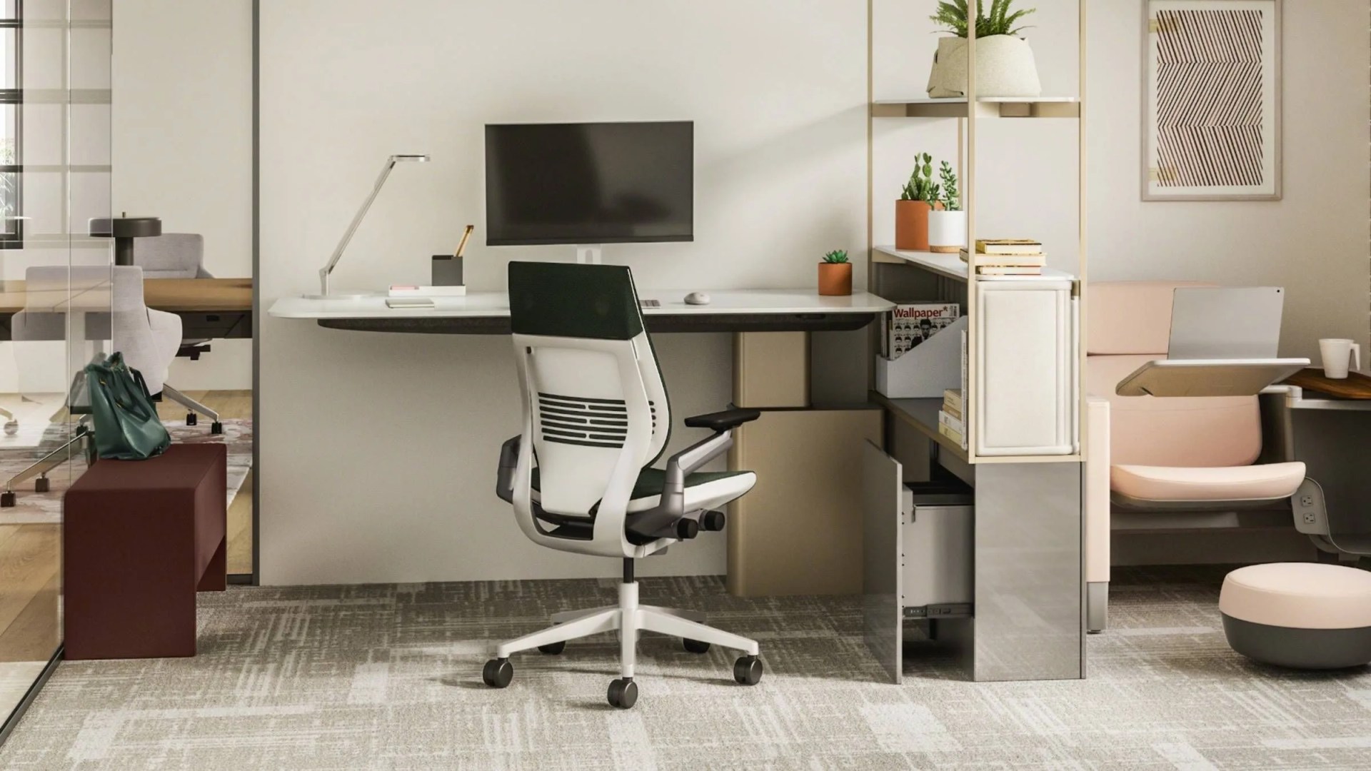 a home office