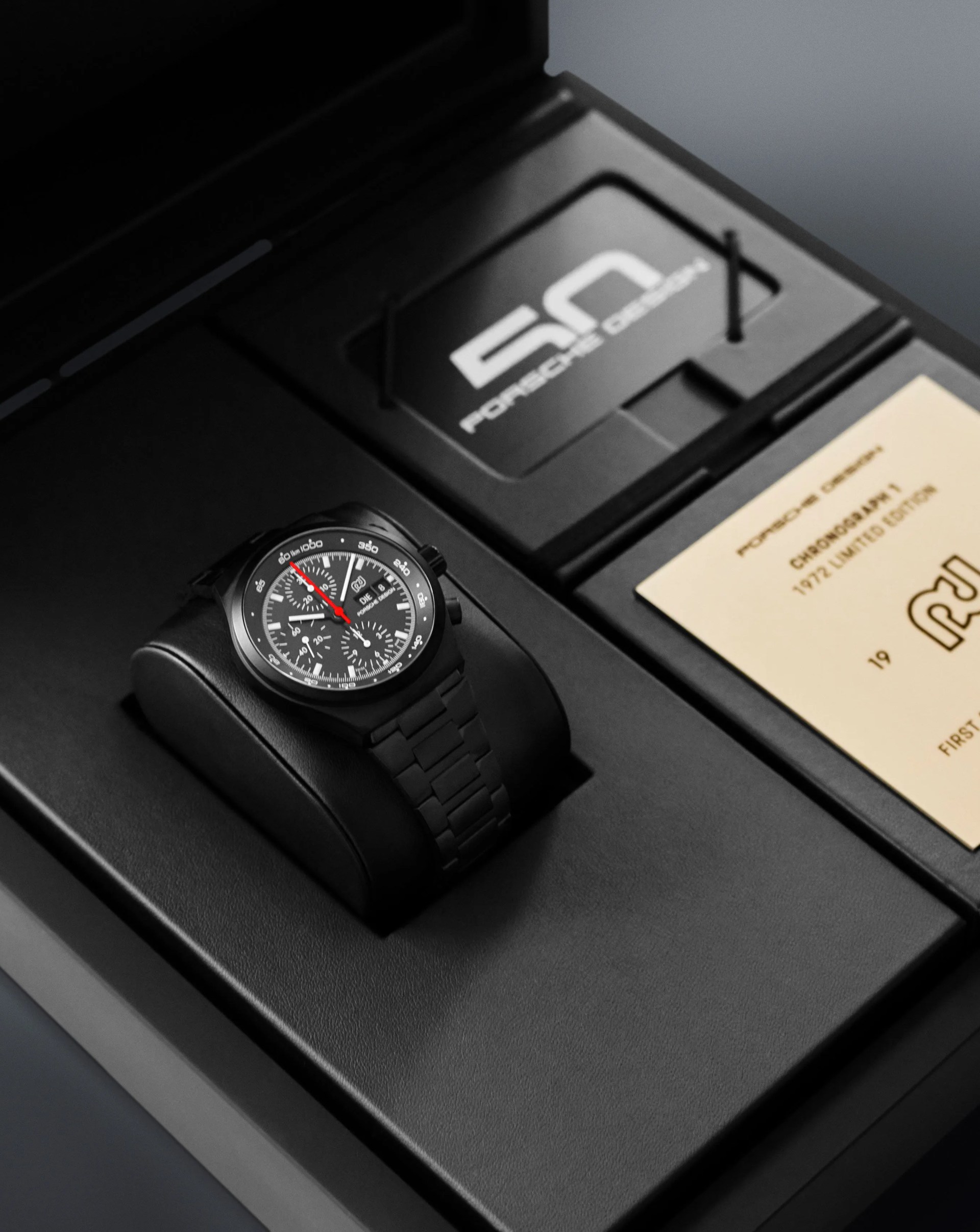 porsche design black chronograph