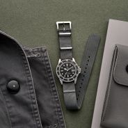 hodinkee ute nylon watch strap grey