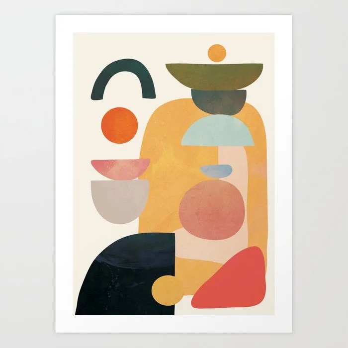 Modern Abstract Art 70 Art Print