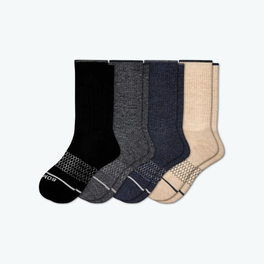 Men's Merino Wool Calf Sock 4-Pack
