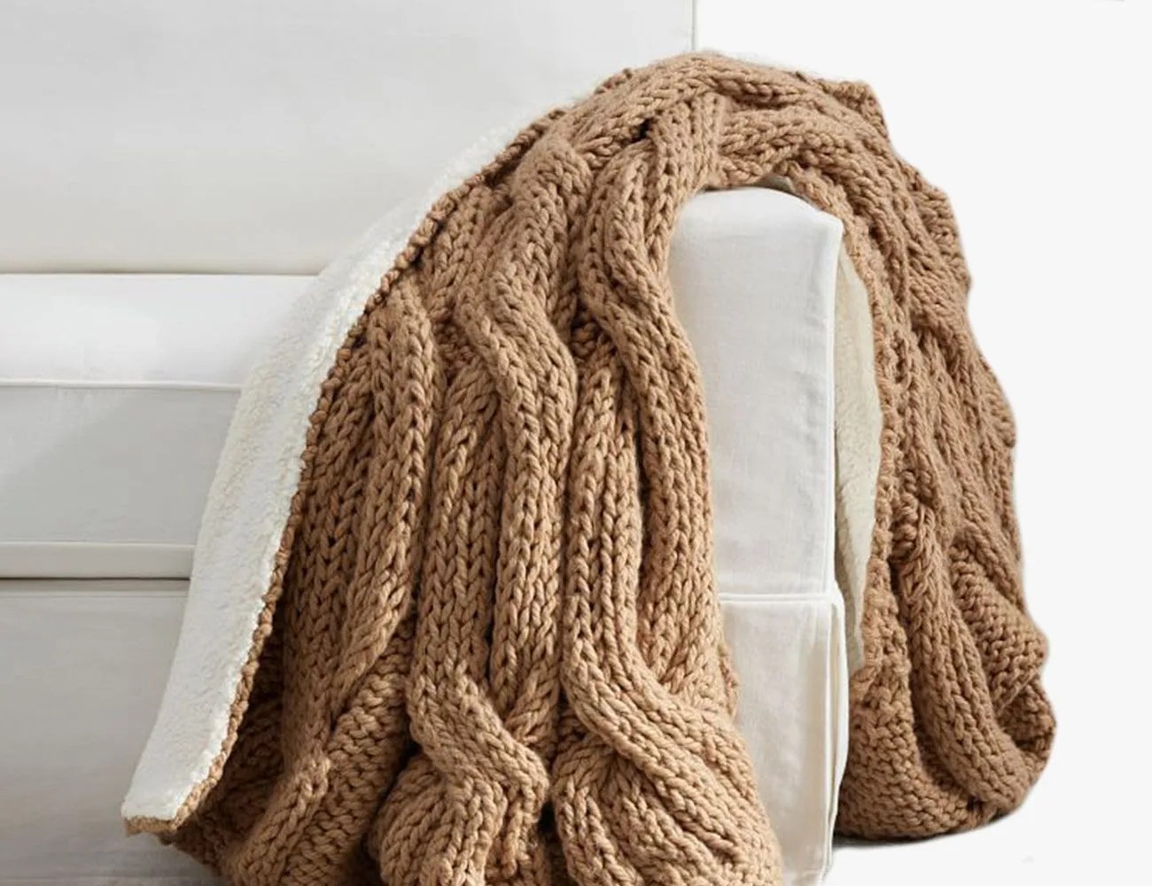 Pottery Barn Alpine Mega Cable Shera Back Throw