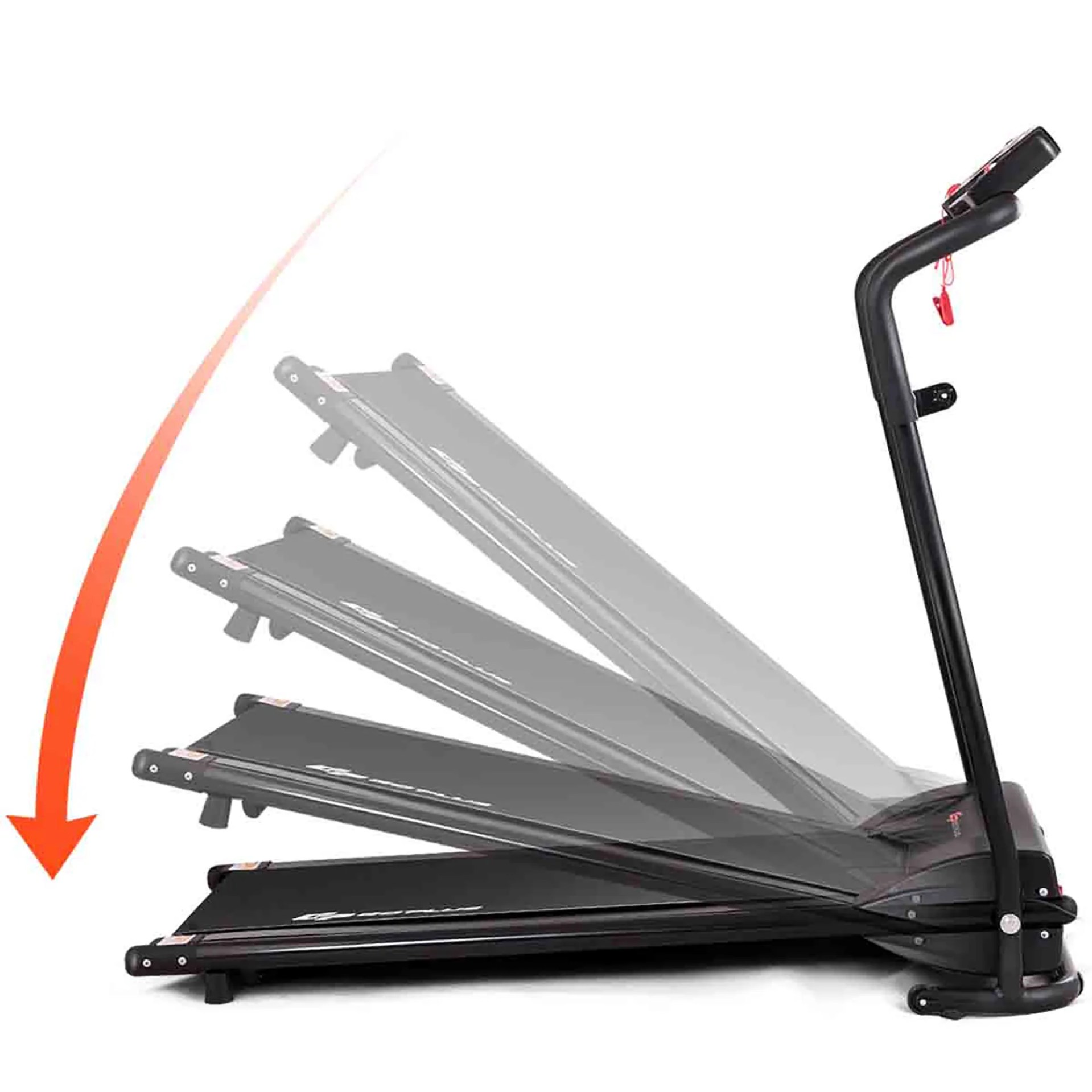 Goplus 1HP Goplus Electric Treadmill Folding Motorized Power Running Fitness Machine