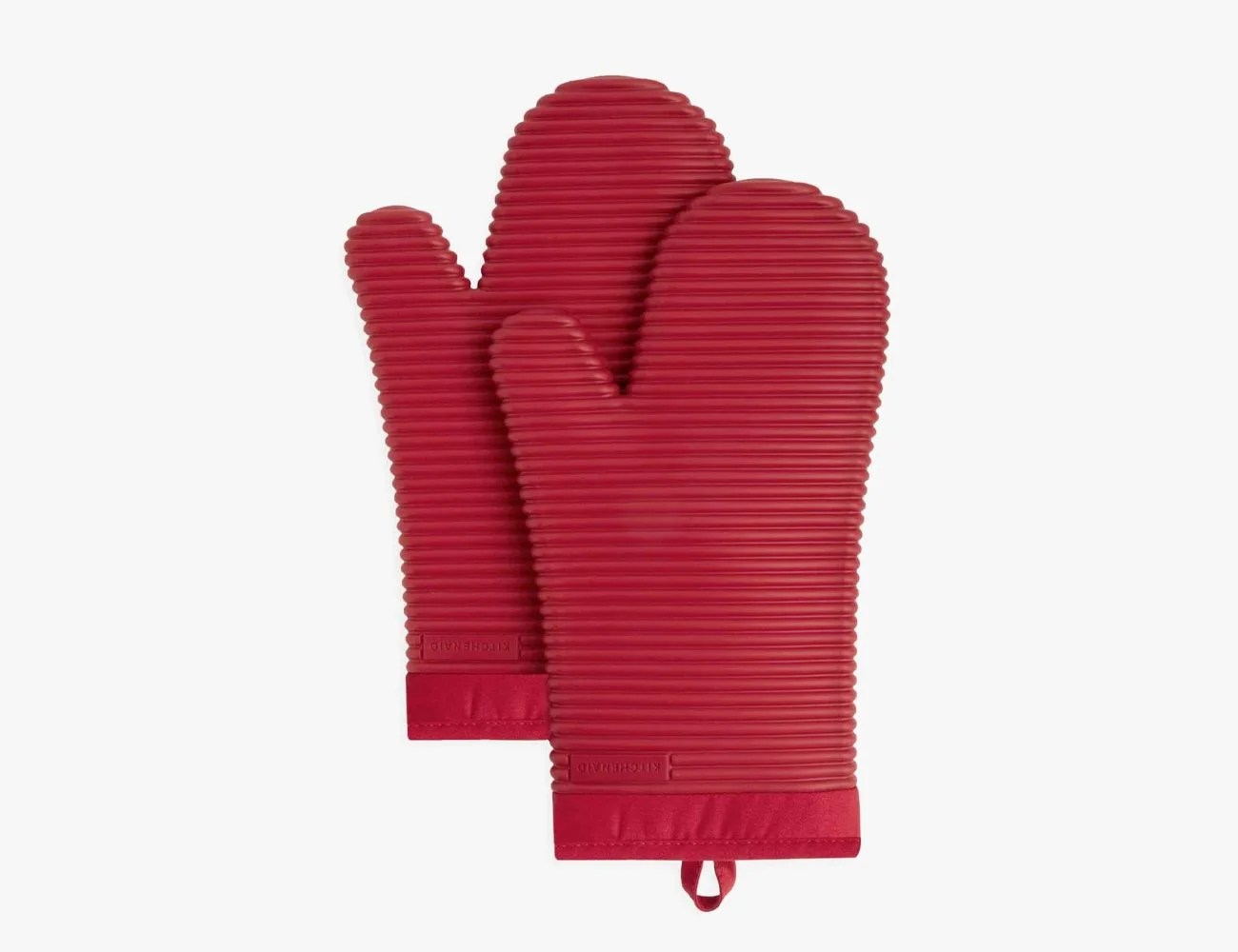 KitchenAid Ribbed Soft Silicone Oven Mitt Set