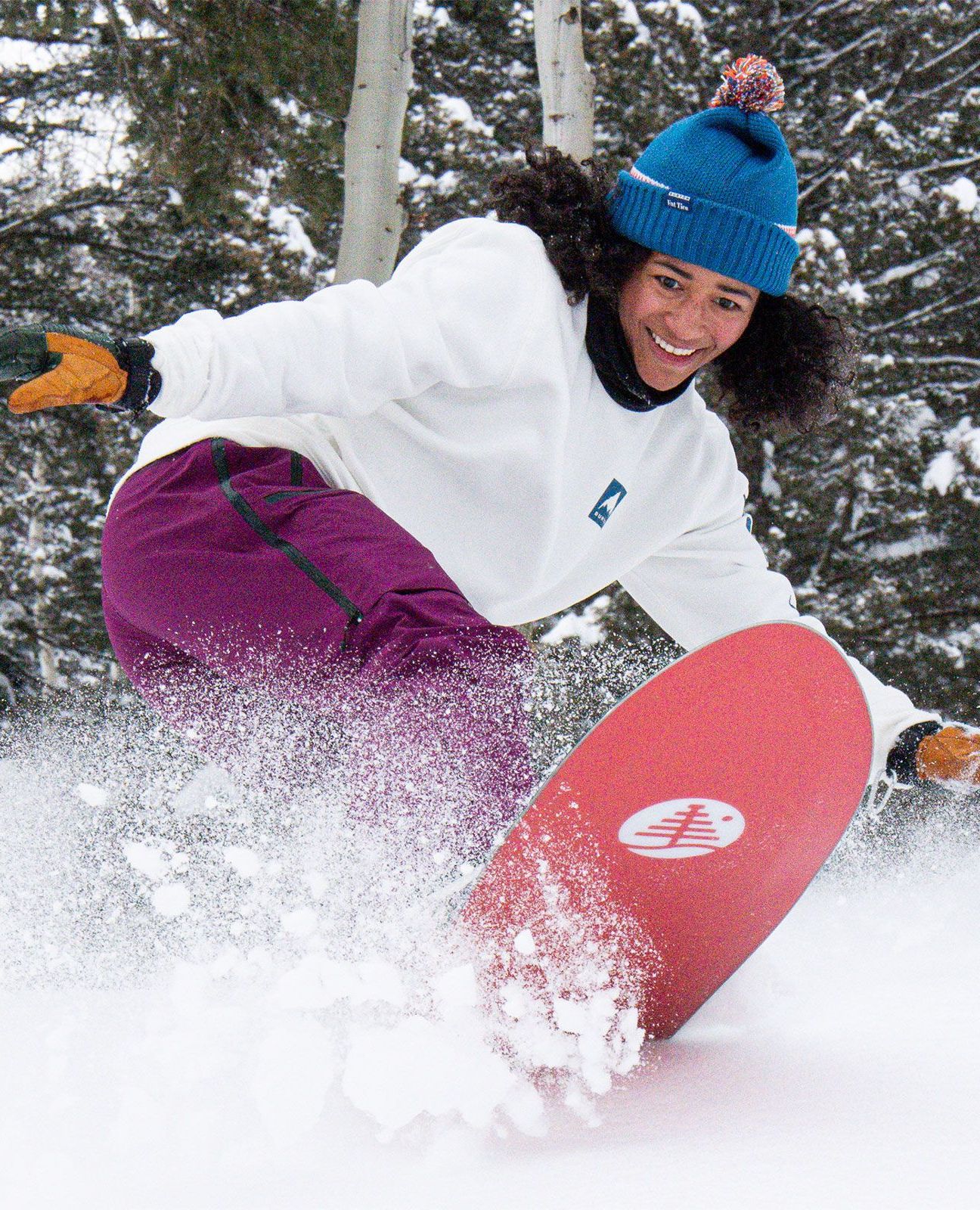 person snowboarding