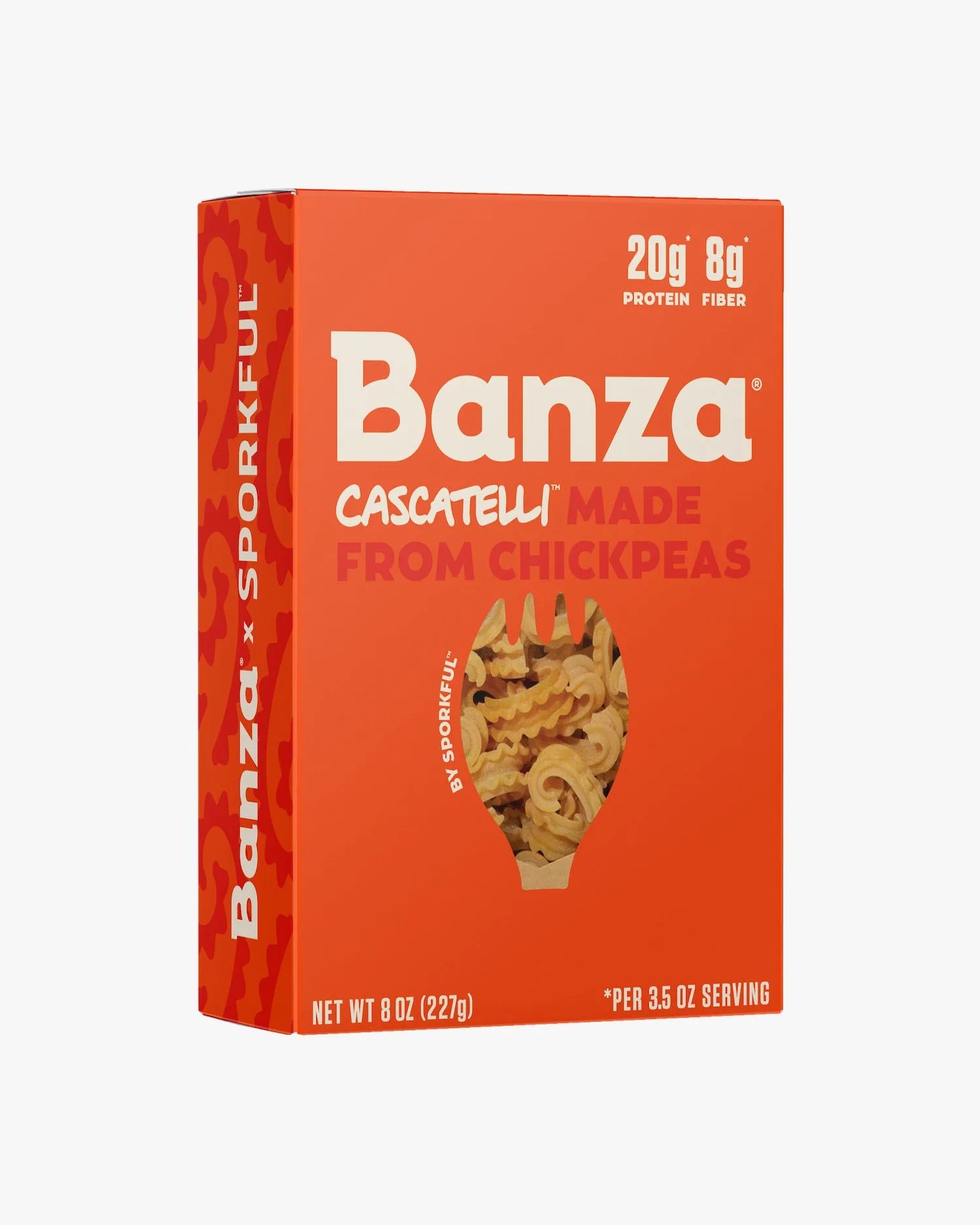 banza x the sporkful cascatelli pasta