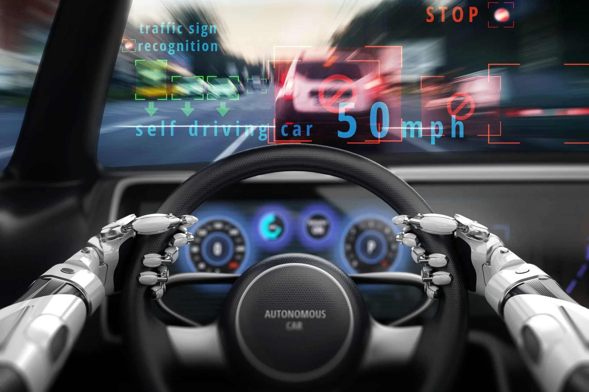 hud display self driving car