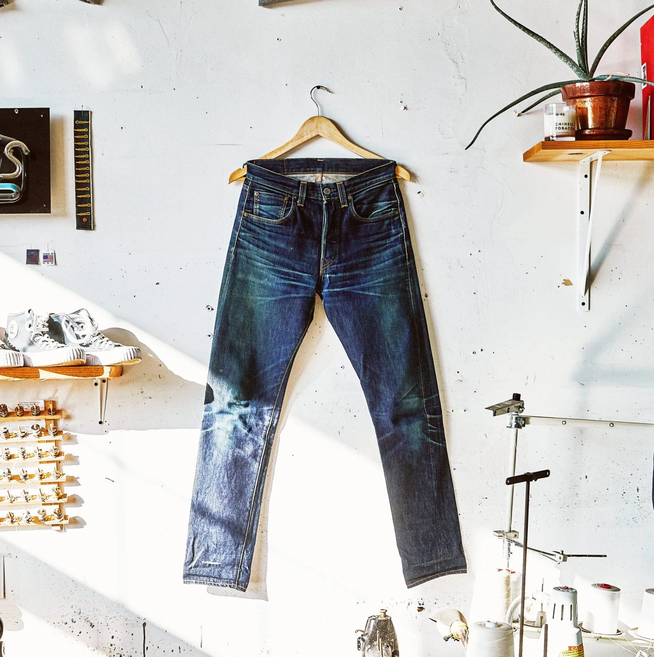 break in denim