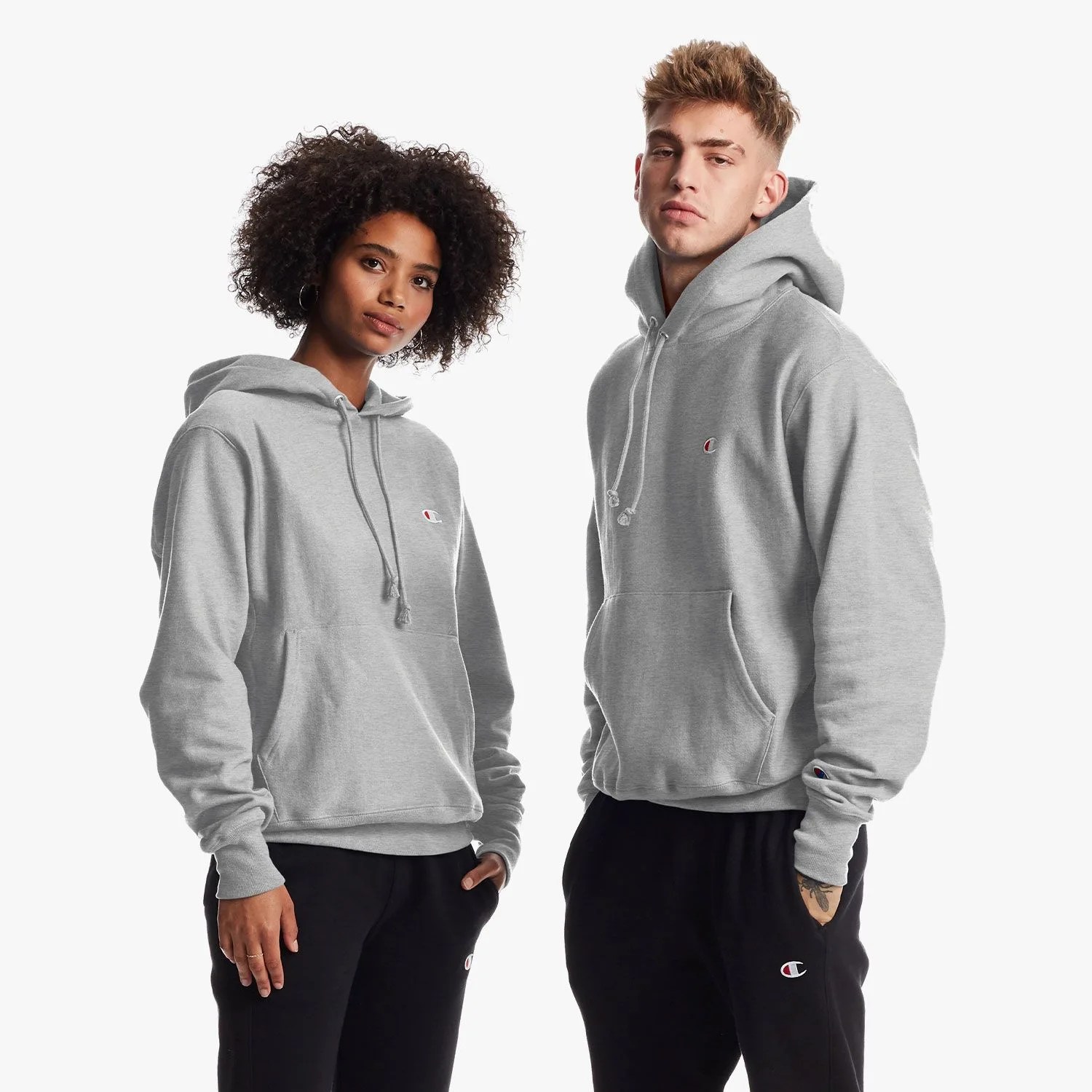 reverse weave hoodie with c logo