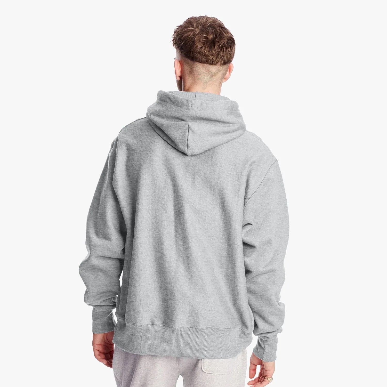 reverse weave hoodie with c logo