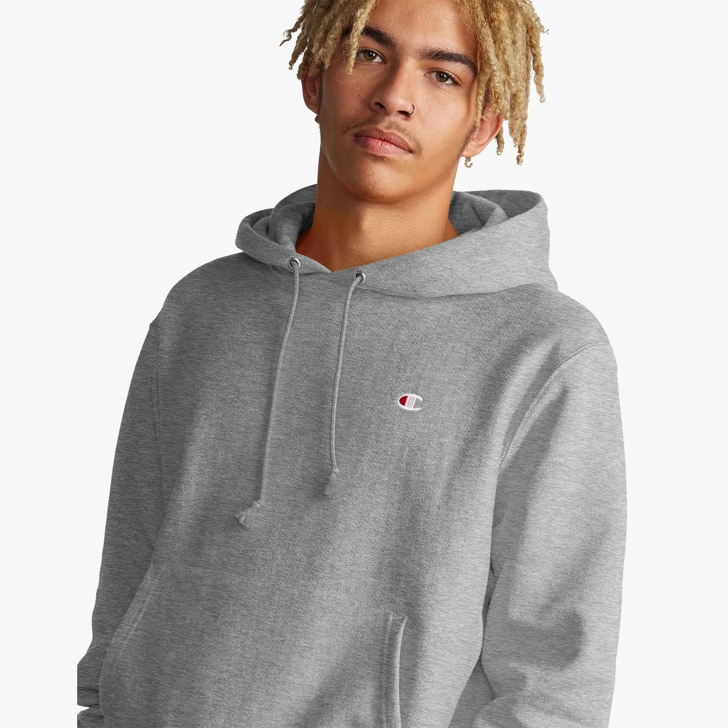 reverse weave hoodie with c logo