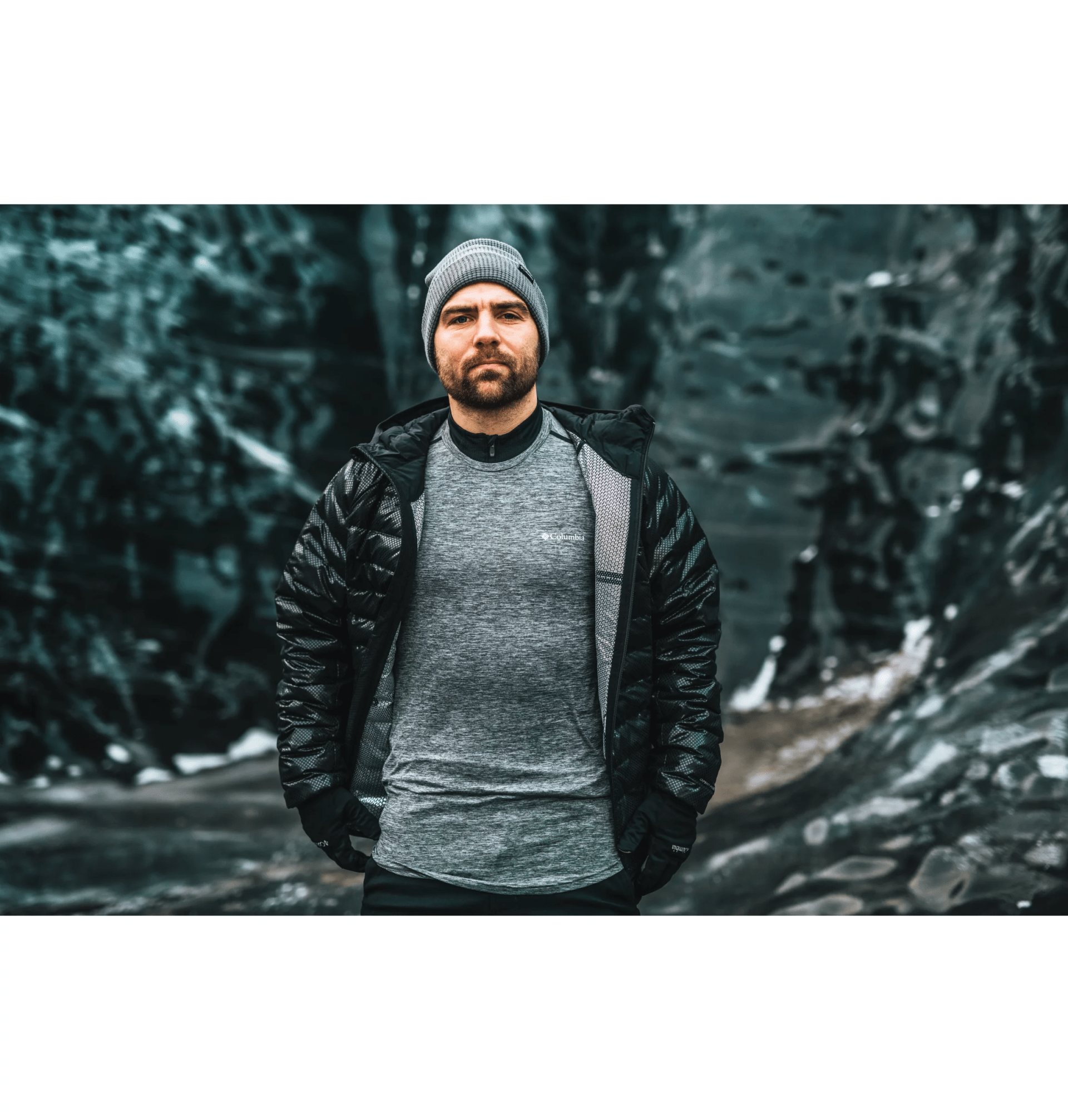 columbia three forks black dot jacket