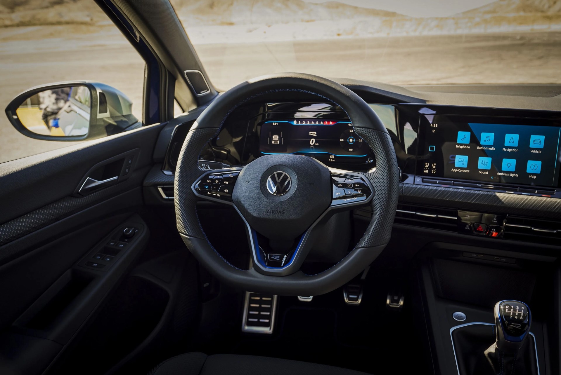 volkswagen golf r interior