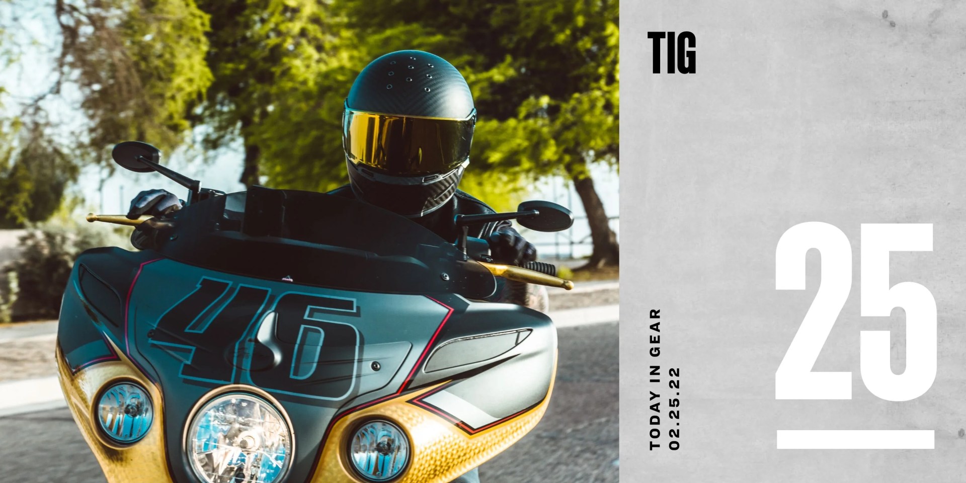 today in gear february 25 2022 bell helmet eliminator in carbon worn by person on motorcycle