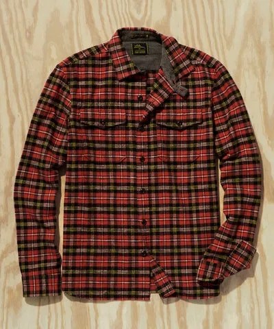 L.L.Bean x Todd Snyder Plaid Chamois Shirt in Fire