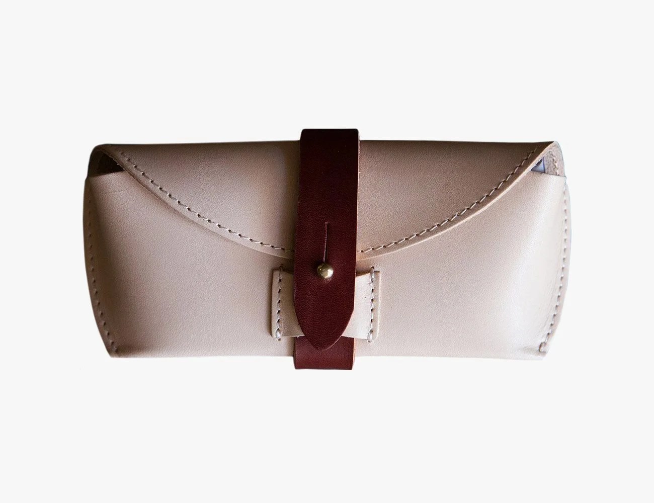 Natural Vegtan Leather Glasses Case