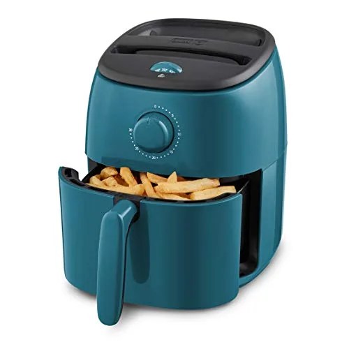 Dash Tasti-Crisp™ Electric Air Fryer + Oven Cooker with Temperature Control, Non-stick Fry Basket, Recipe Guide + Auto Shut Off Feature, 1000-Watt, 2.6 Quart - Teal