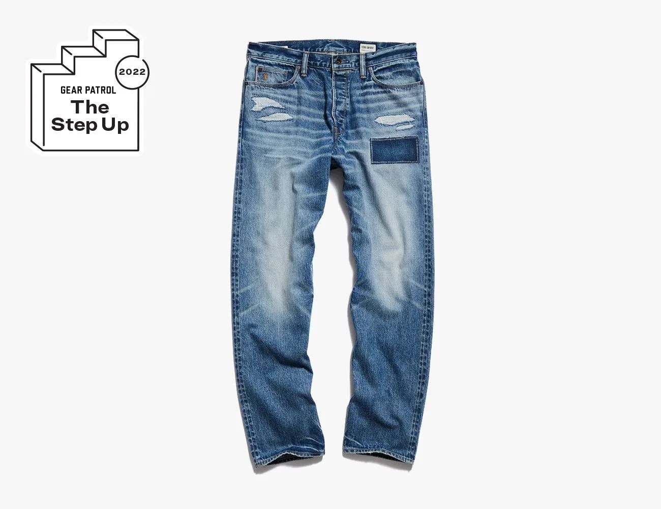 Relaxed Fit Patched Selvedge Jean