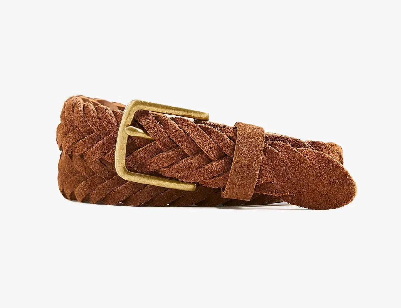 JCrew Braided Italian Suede Belt