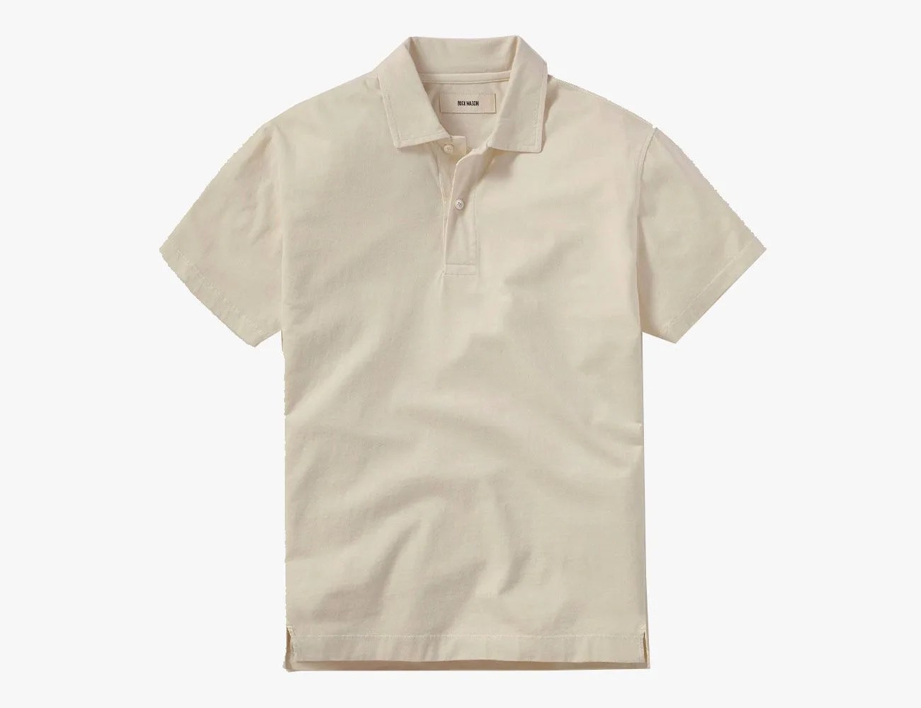 buck mason sueded cotton polo