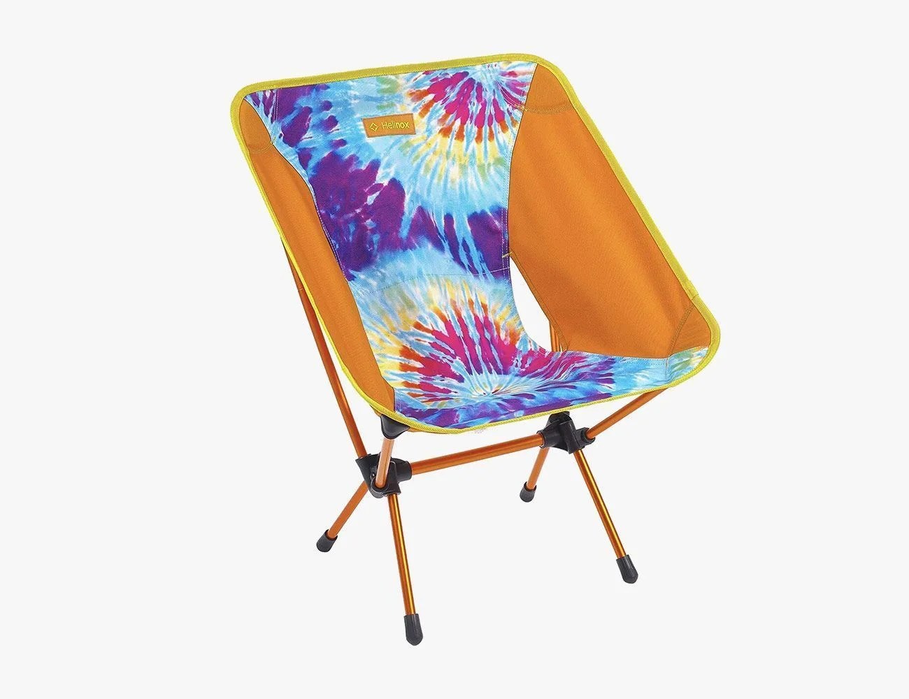 orange and tie dye Helinox Camp Chair
