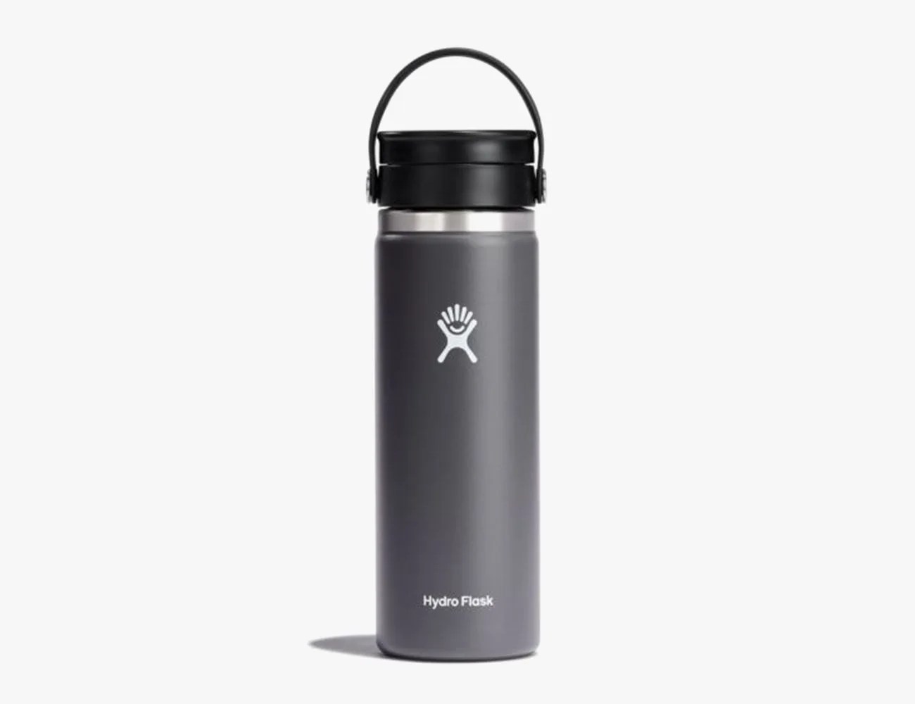 a gray water bottle