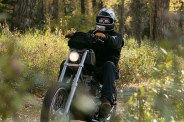 man riding motorcycle