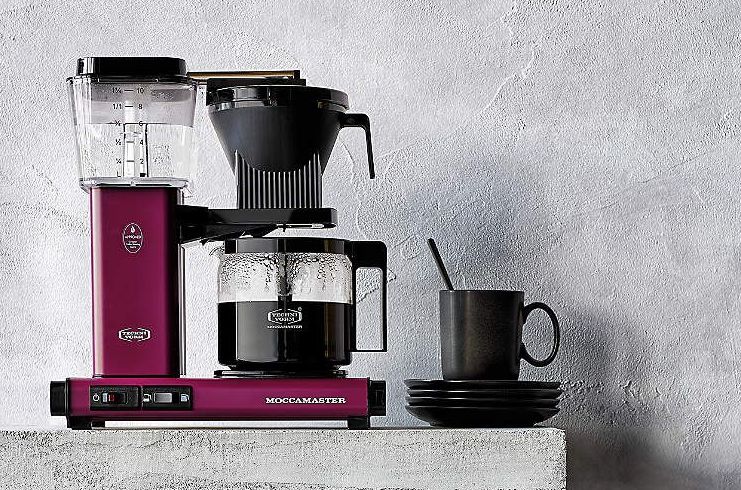 moccamaster kbgv glass brewer 10 cup beetroot coffee maker