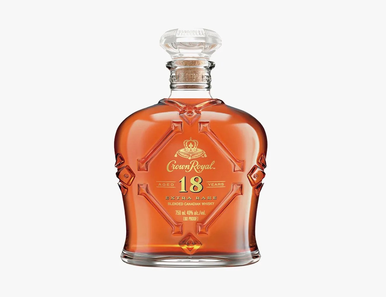 crown royal extra rare 18 year old blended canadian whisky