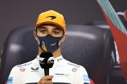 lando norris wearing face mask