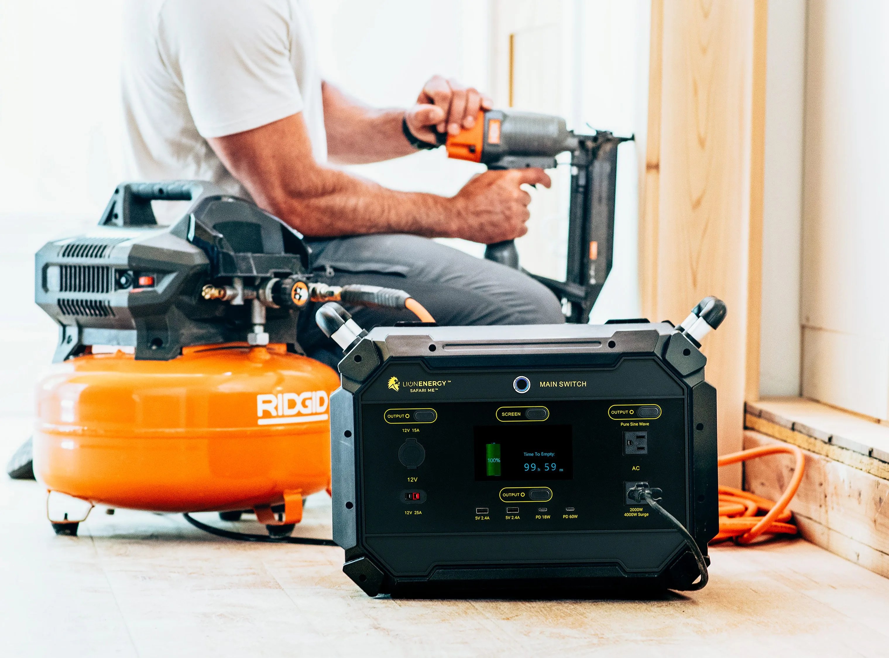 lion energy safari me portable solar generator