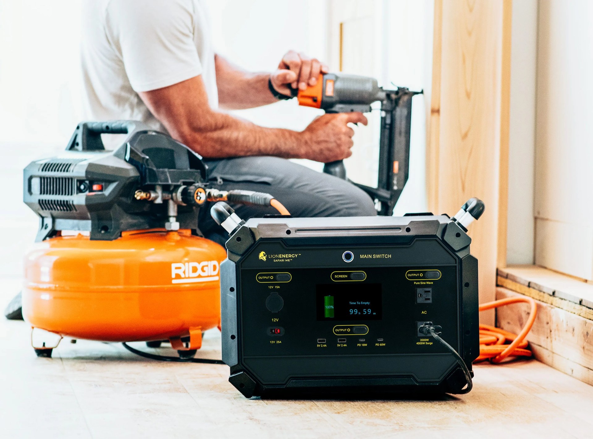lion energy safari me portable solar generator