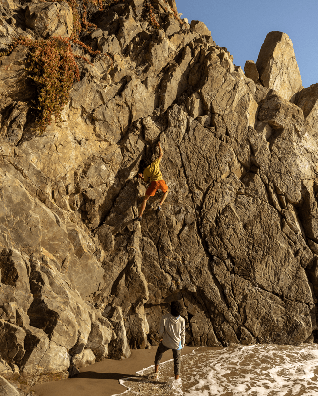 rock climbing