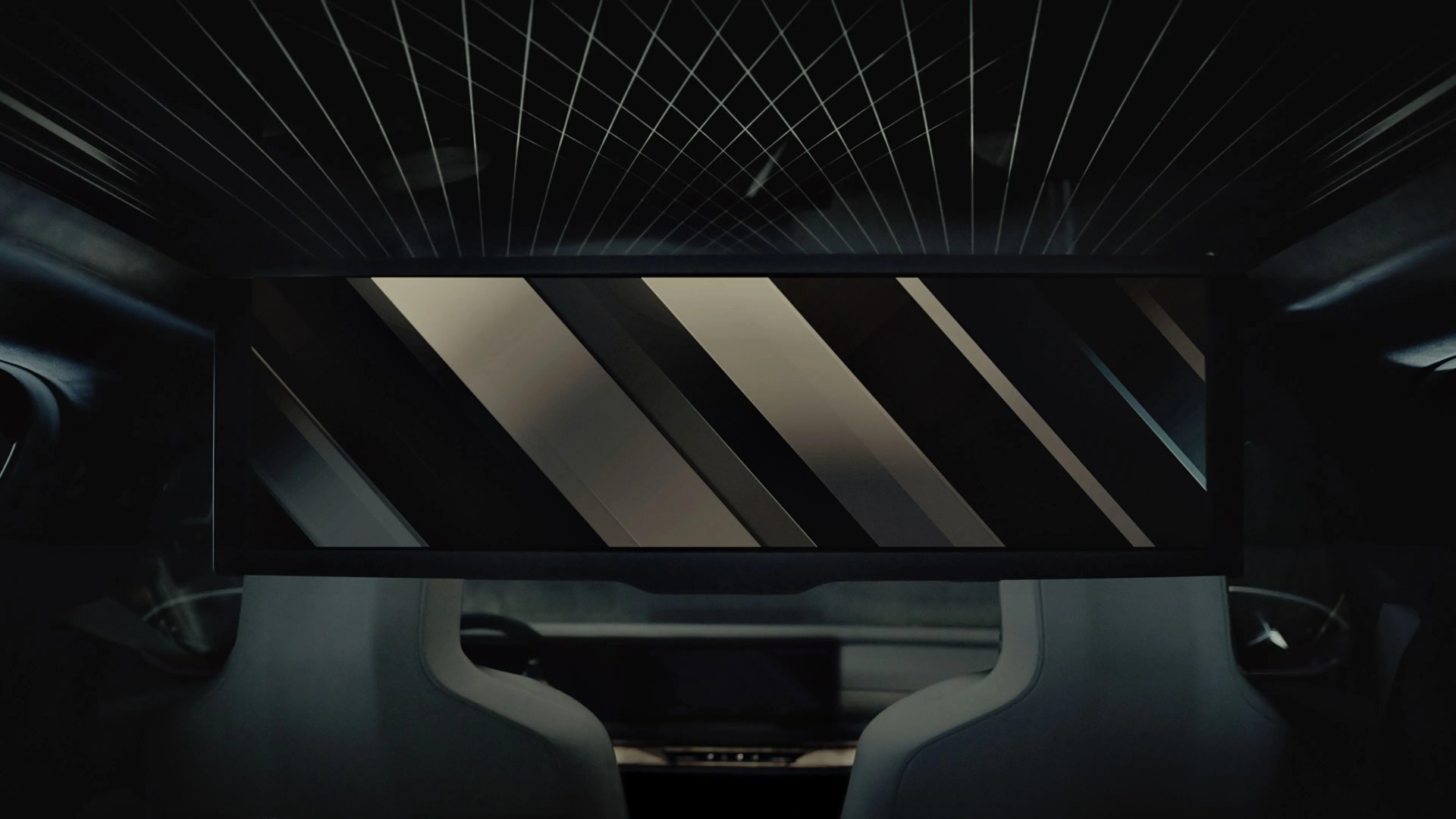 bmw tv screen in a car