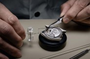 a watch being fixed