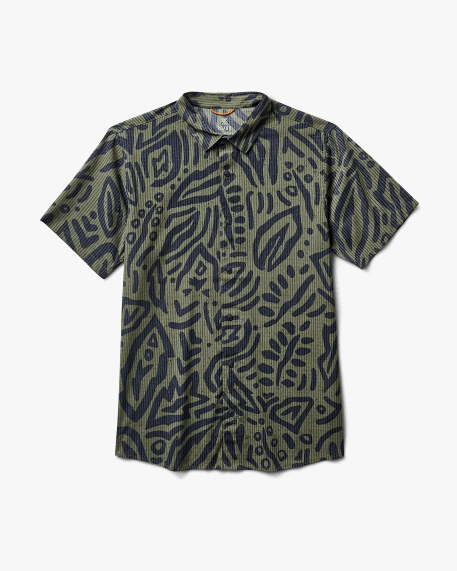 roark bless up mechanical stretch shirt in dark military