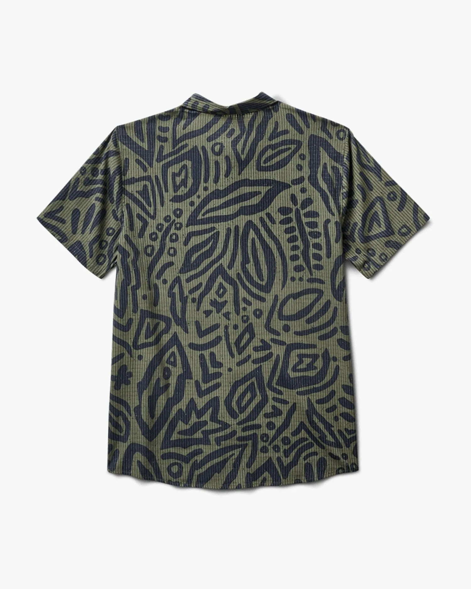roark bless up mechanical stretch shirt in dark military back