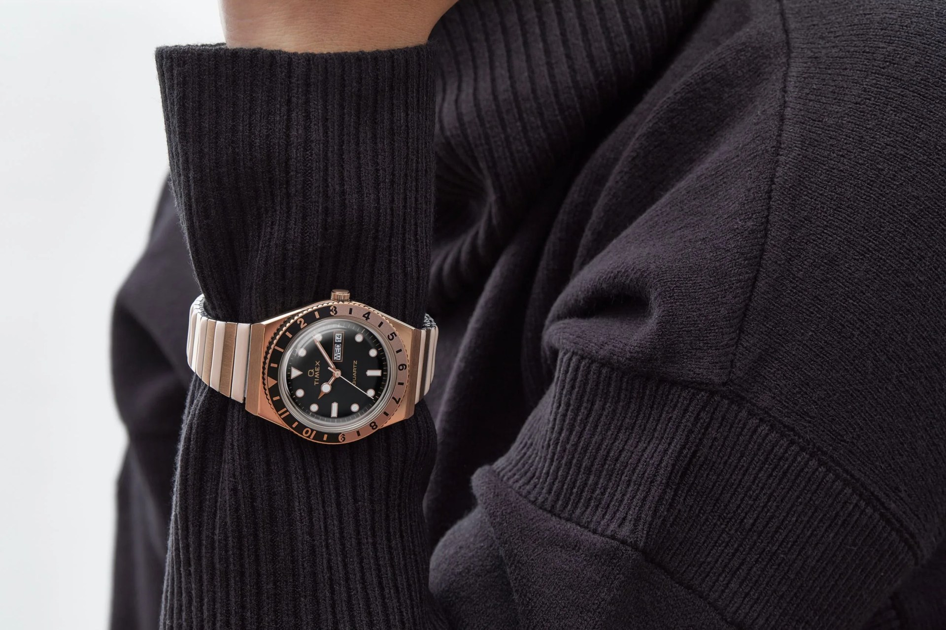 q timex gold ladies