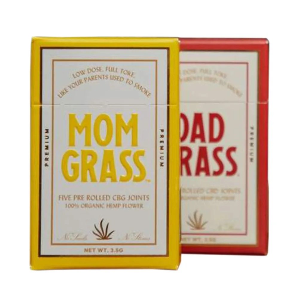 mom grass cbg and dad grass cbd preroll 5 pack