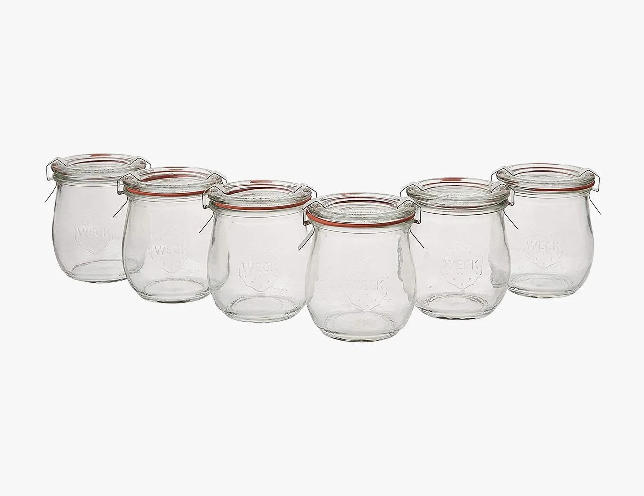 6 mini tulip jelly jars