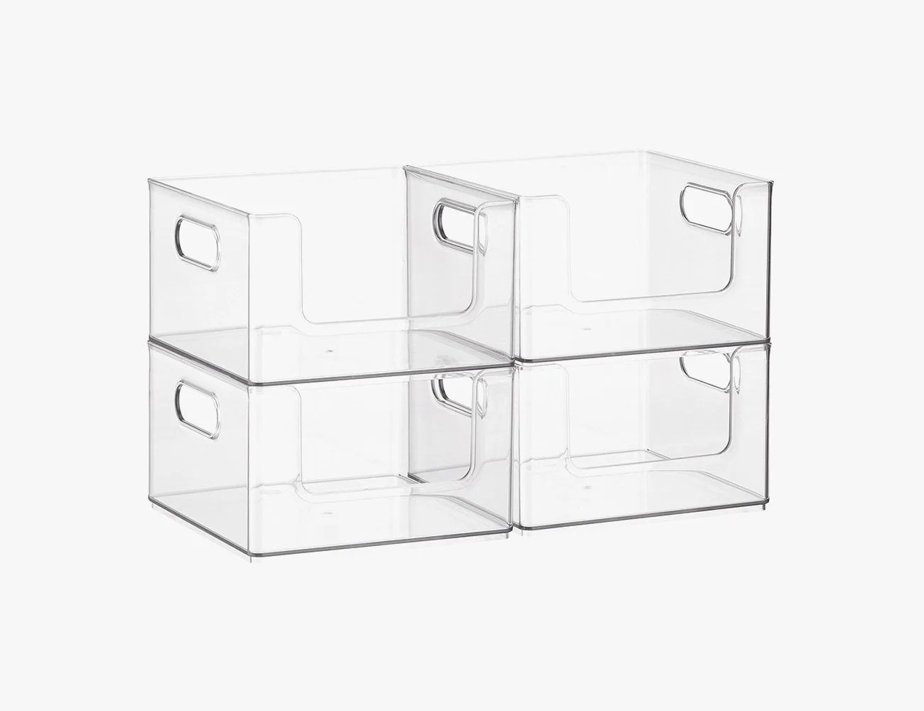 case of 4 the stacking pantry bin